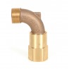 1" swivel hose Elbow,brass construction